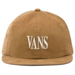 VANS x Wade Goodall Corduroy Jockey Hat Tan Checkered Adjustable Strap Sold Out